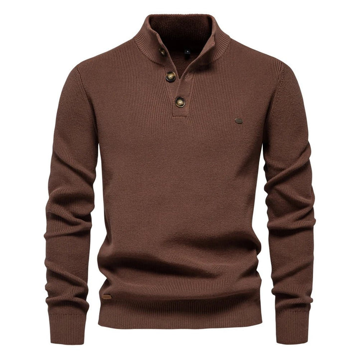 LUCA | Stijlvolle herenpullover met knoopdesign
