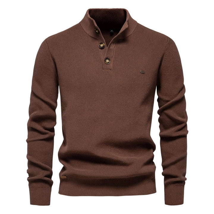 PULSE | Herenpullover met knoopdesign