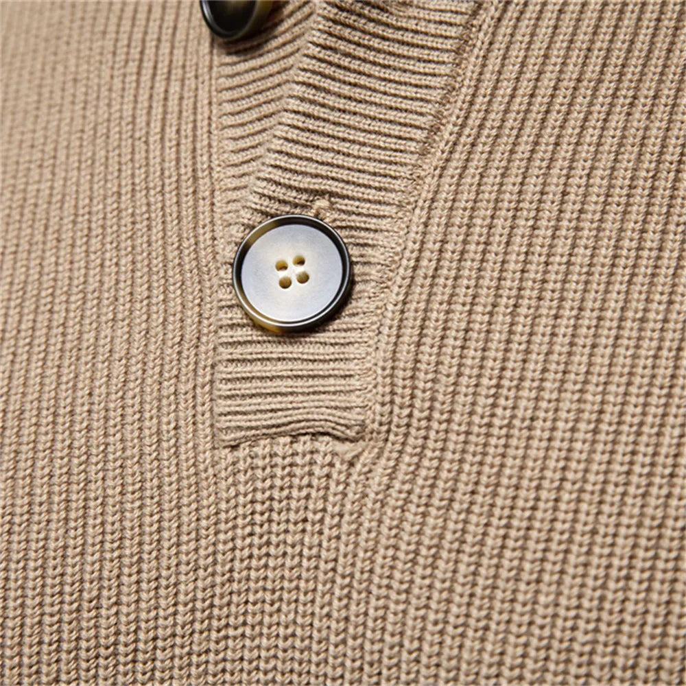 PULSE | Herenpullover met knoopdesign