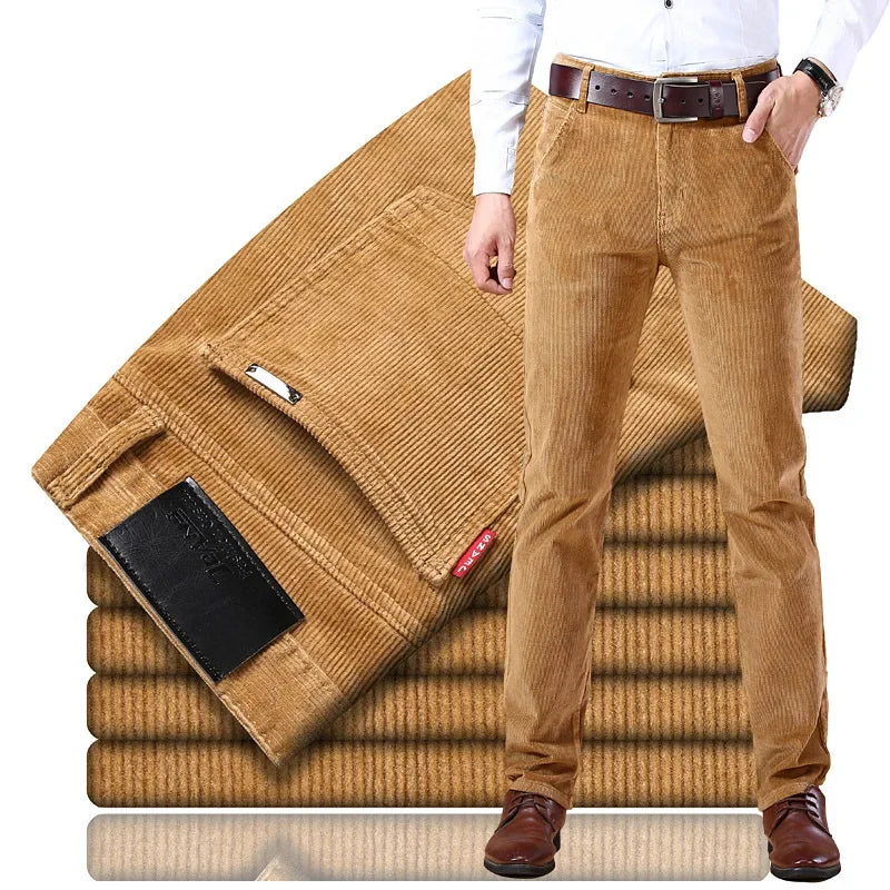 MAISON LORÉA | Premium Ribstof Broek met Rechte Pijp
