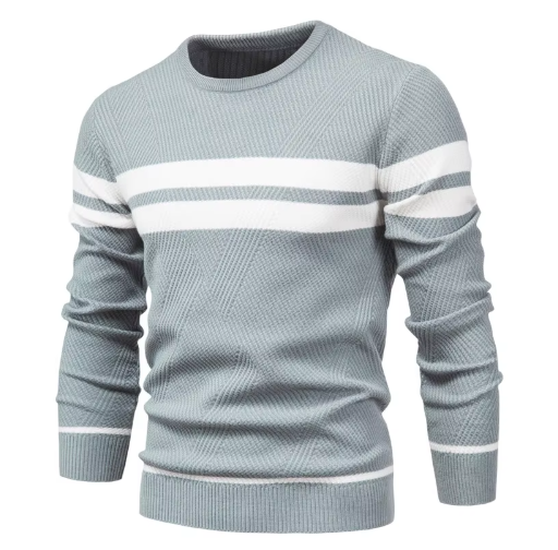 CORE | Stijlvolle herenpullover met visgraatpatroon
