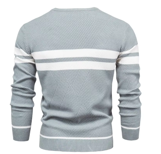 CORE | Stijlvolle herenpullover met visgraatpatroon