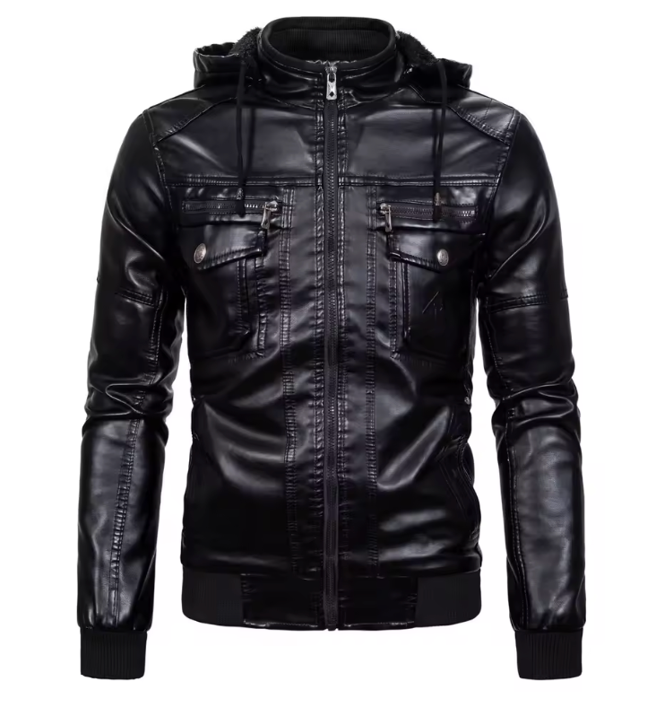 MART™ | Vintage Leren Jas met Capuchon