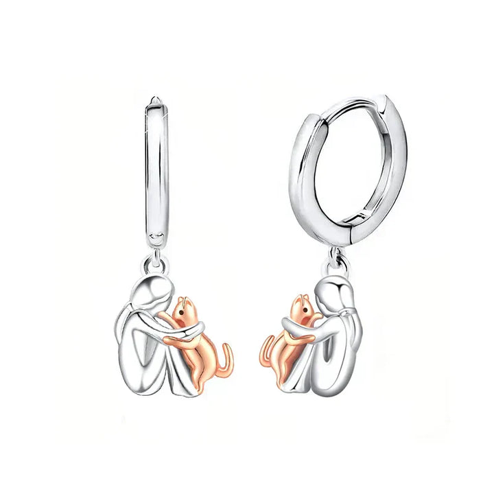 LOLA™ - Kat Icono Oorbellen (Ronde Sluiting)