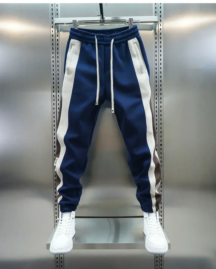 LARS™ | Broek met Spanningen en Contrasterende Strepen