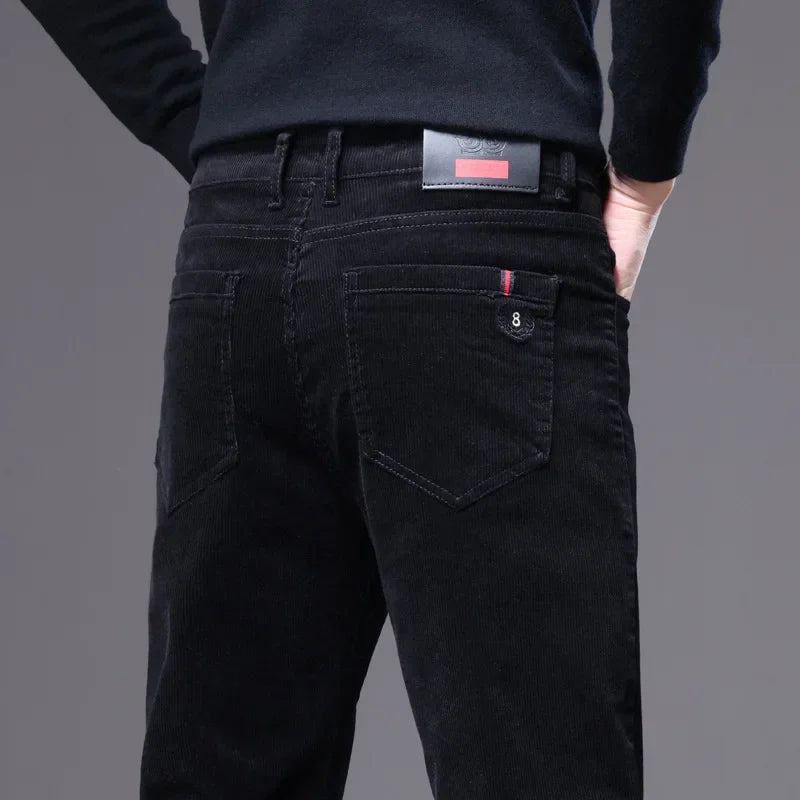 MAISON LORÉA | Premium Ribstof Broek met Rechte Pijp