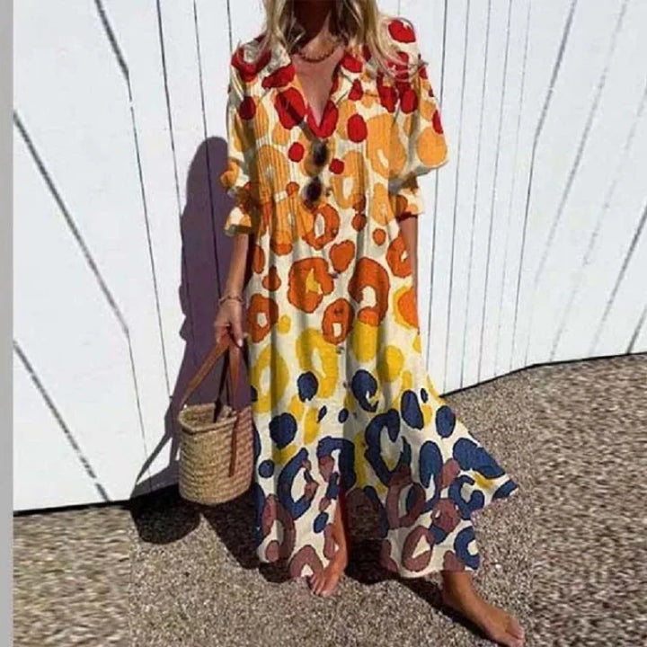 BEATRICE | Elegante Boheemse Jurk voor een Vrije en Romantische Stijl