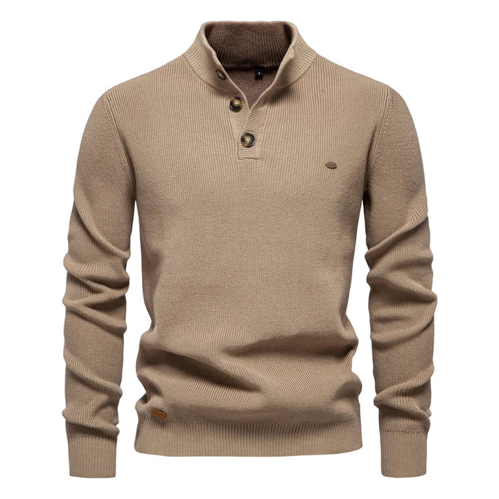 PULSE | Herenpullover met knoopdesign