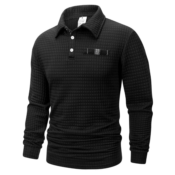 ALVIN | TEXTUUR POLO IN JACQUARD VOOR HEREN