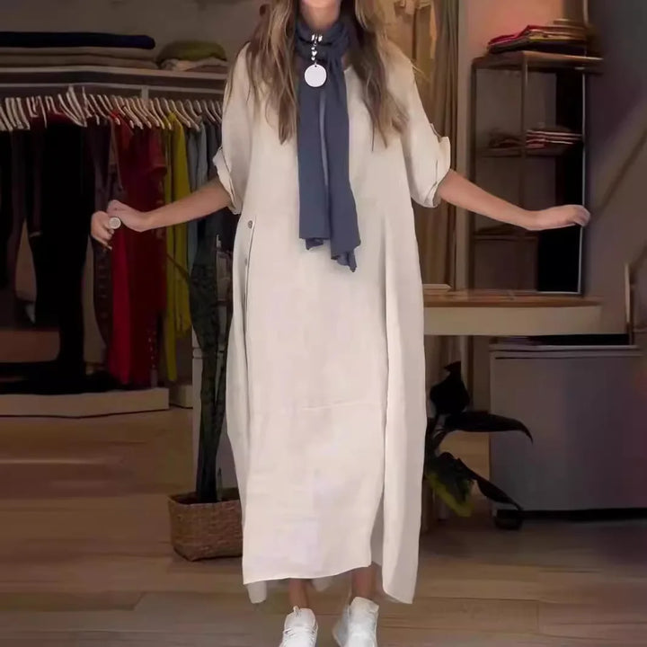 LILA | Elegante en Casual Jurk met Knopen