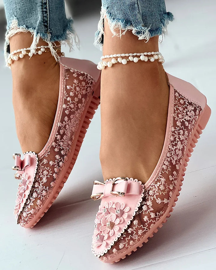 LORA | Elegante Orthopedische Ballerina's met Pijnverlichtende Ondersteuning en Romantisch Design voor Elke Dag