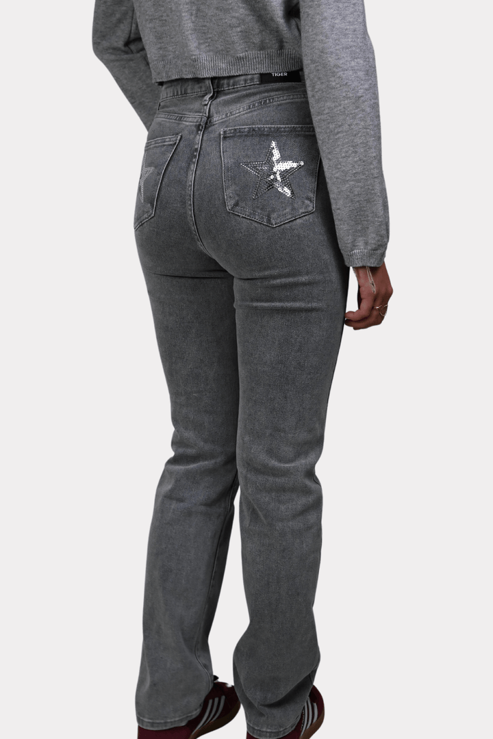 Shine bright jeans - grijs