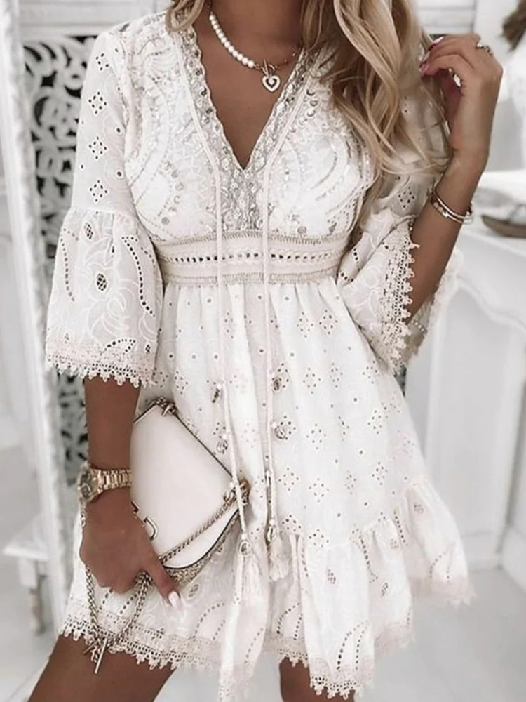 Boho Ibiza Stijl Zomerjurk voor Vrouwen