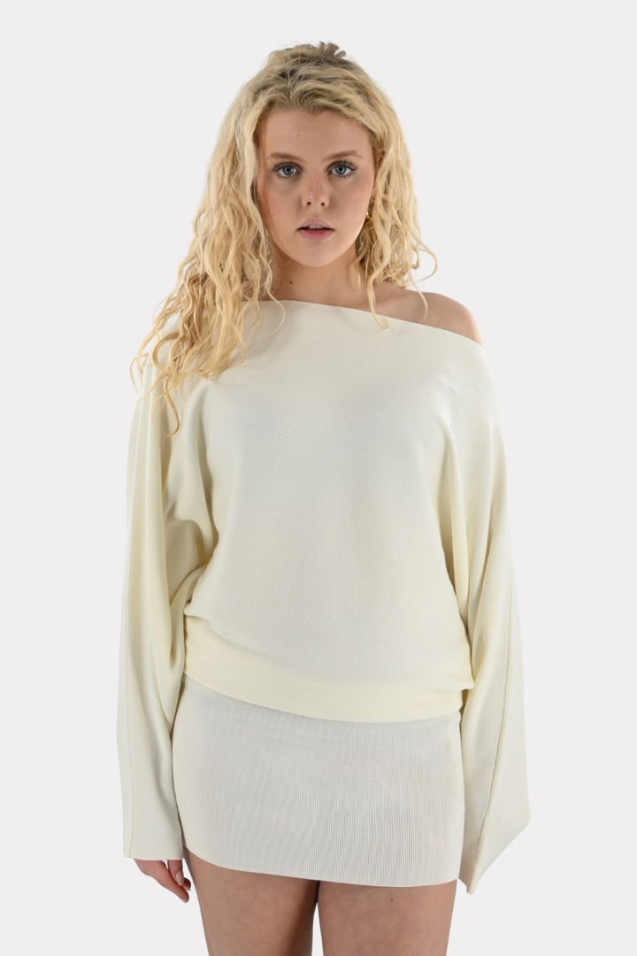 Soft flow dress - crème