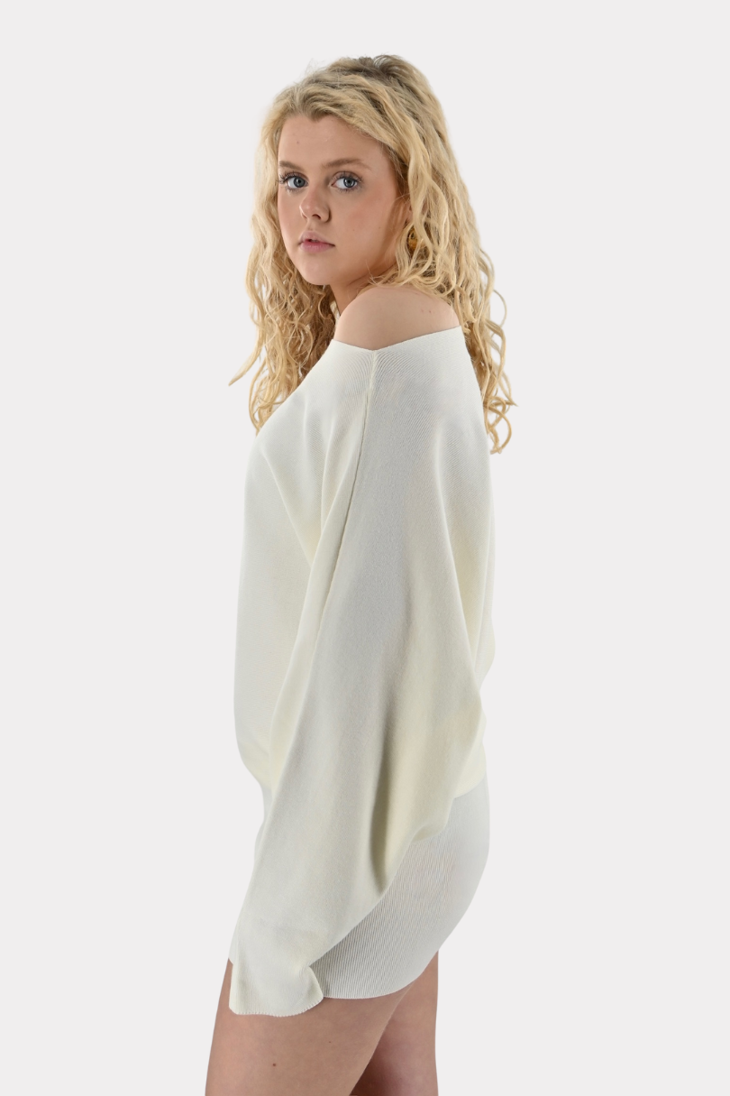Soft flow dress - crème