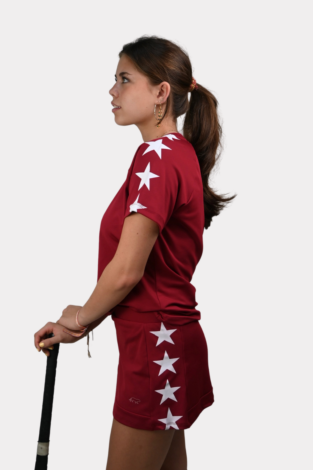 Starry sports skirt - bordeaux