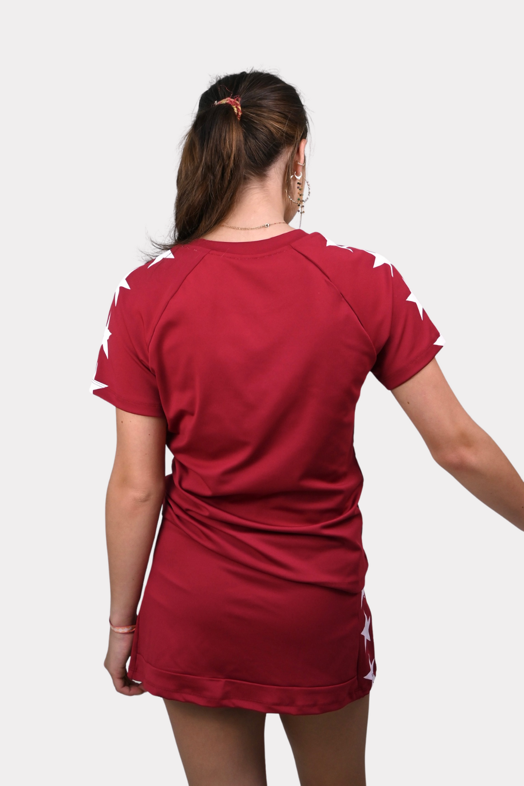 Starry sports skirt - bordeaux