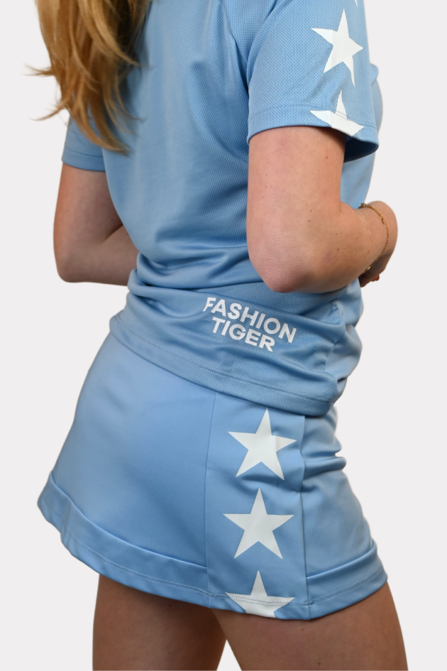 Starry sports skirt - blauw