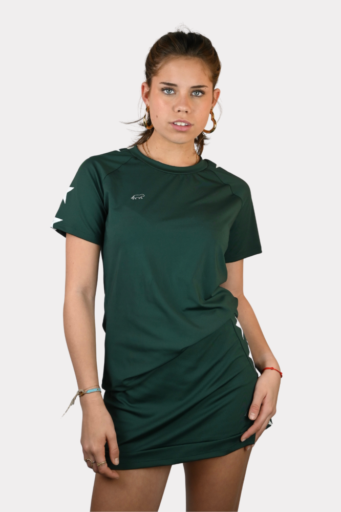 Starry sports shirt - groen/wit