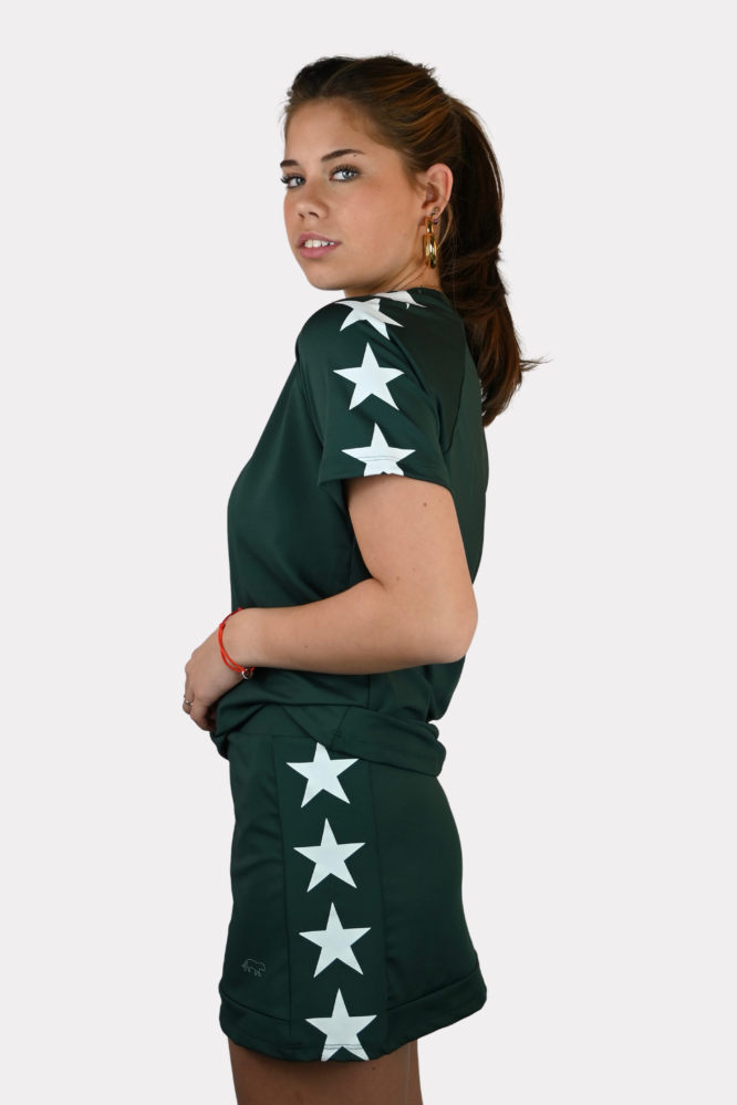 Starry sports shirt - groen/wit
