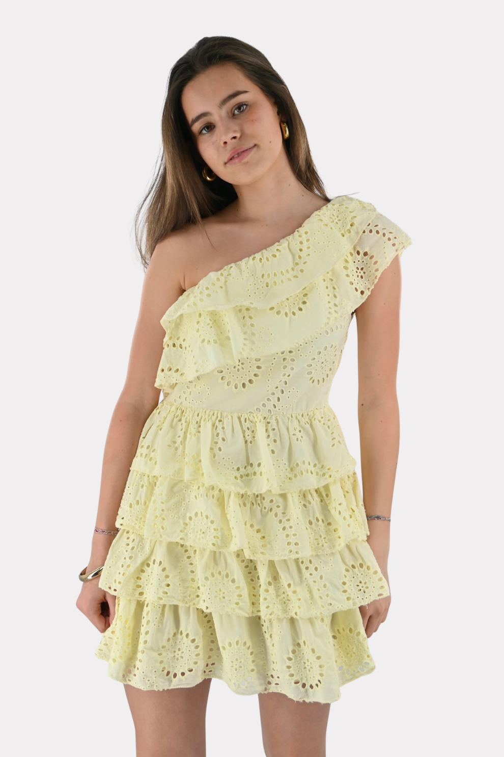 Sweet summer ruffle dress - butter yellow