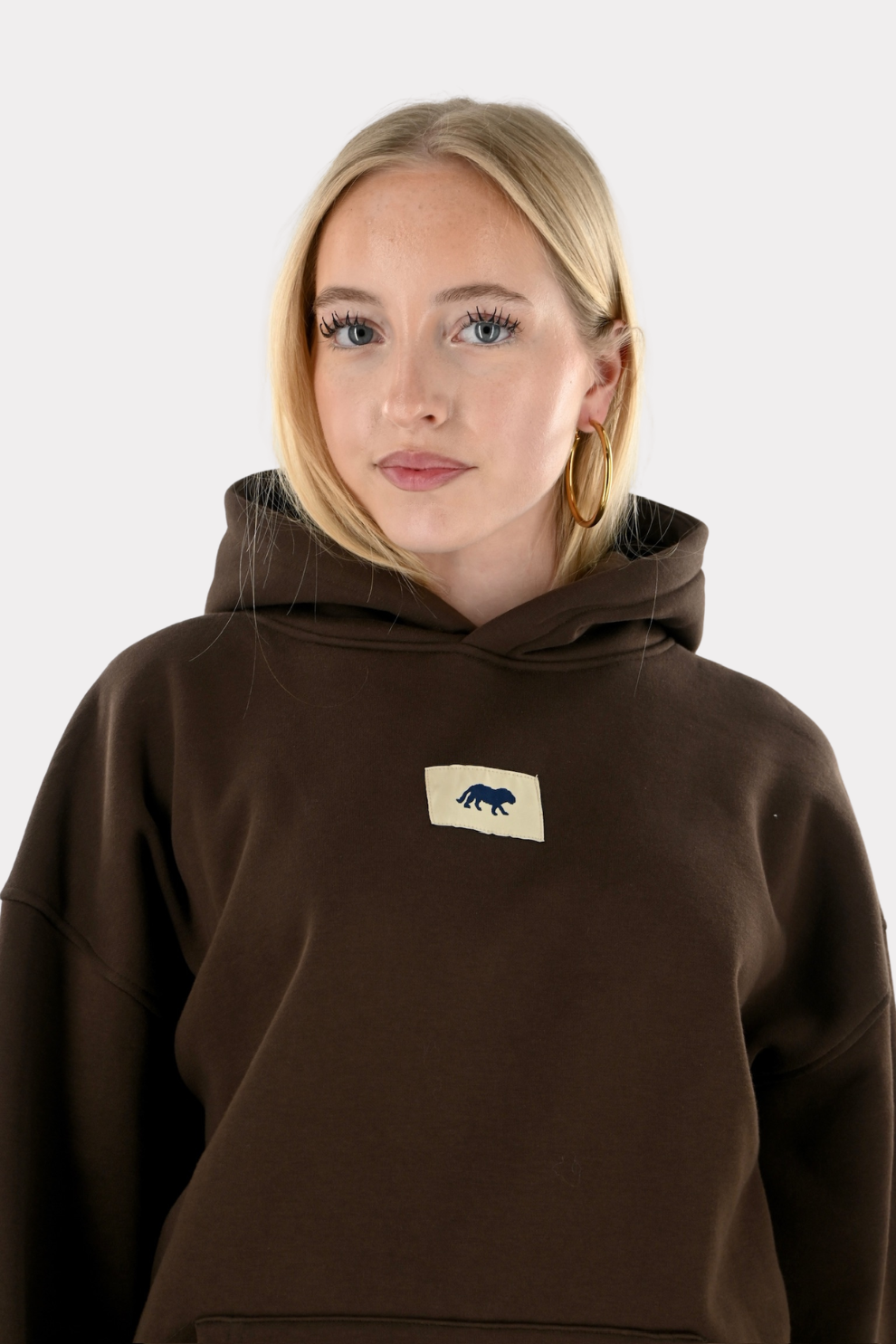Tiger star lounge hoodie - bruin