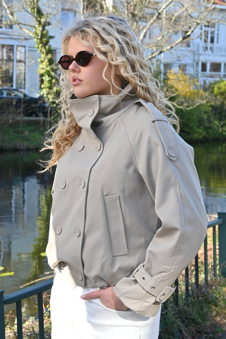 Trench jacket - camel