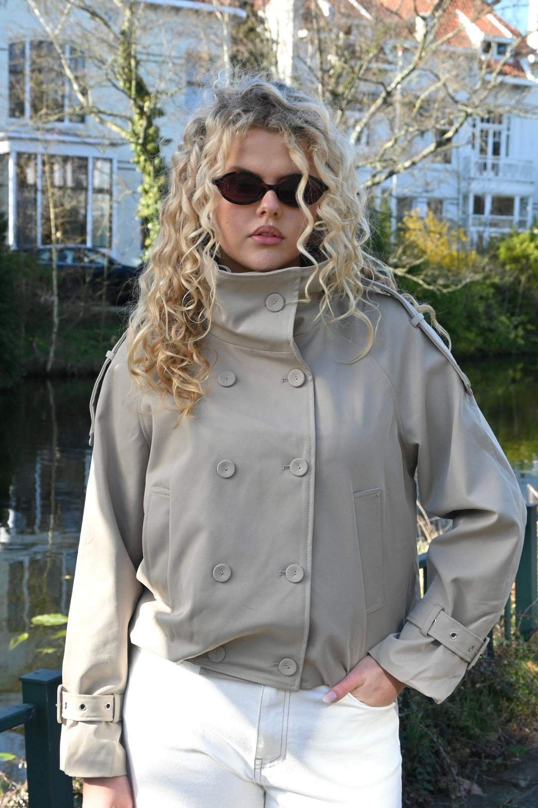 Trench jacket - camel