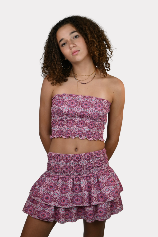 Tulum skort - roze
