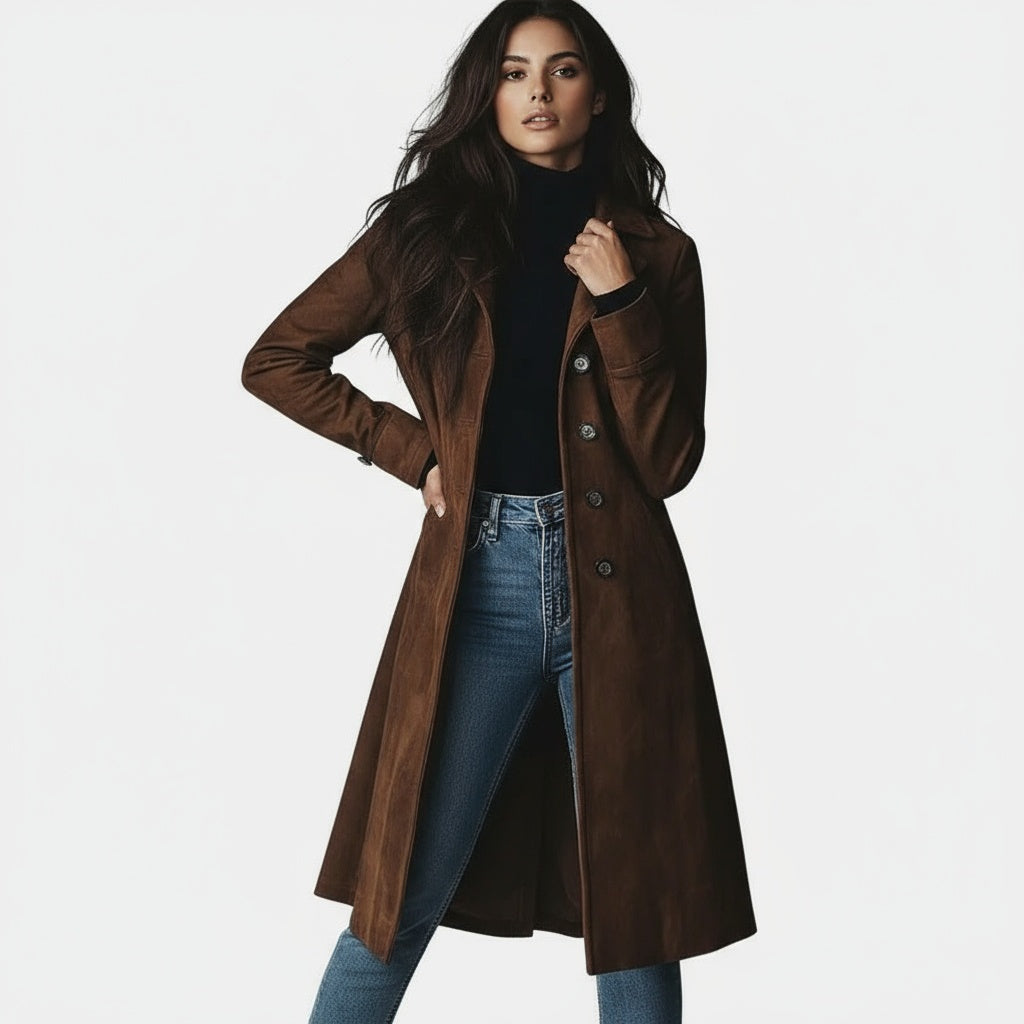 MERAL™ | Lange Jas met Tijdloze Elegantie en Comfort voor Dag en Stad