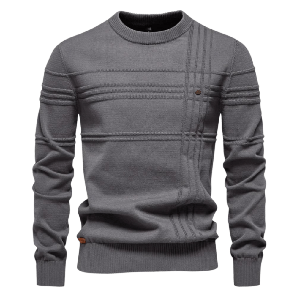 MILO | Stijlvolle herenpullover met ruitdesign