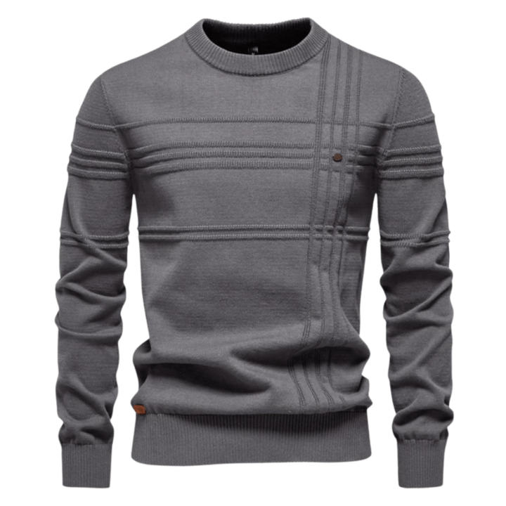 MILO | Stijlvolle herenpullover met ruitdesign