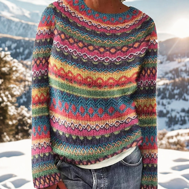 MAISON LORÉA™ – Wintertrui met tijdloos Scandinavisch patroon