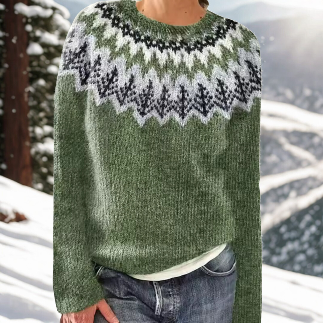 MAISON LORÉA™ – Warme trui met klassieke winterdetails