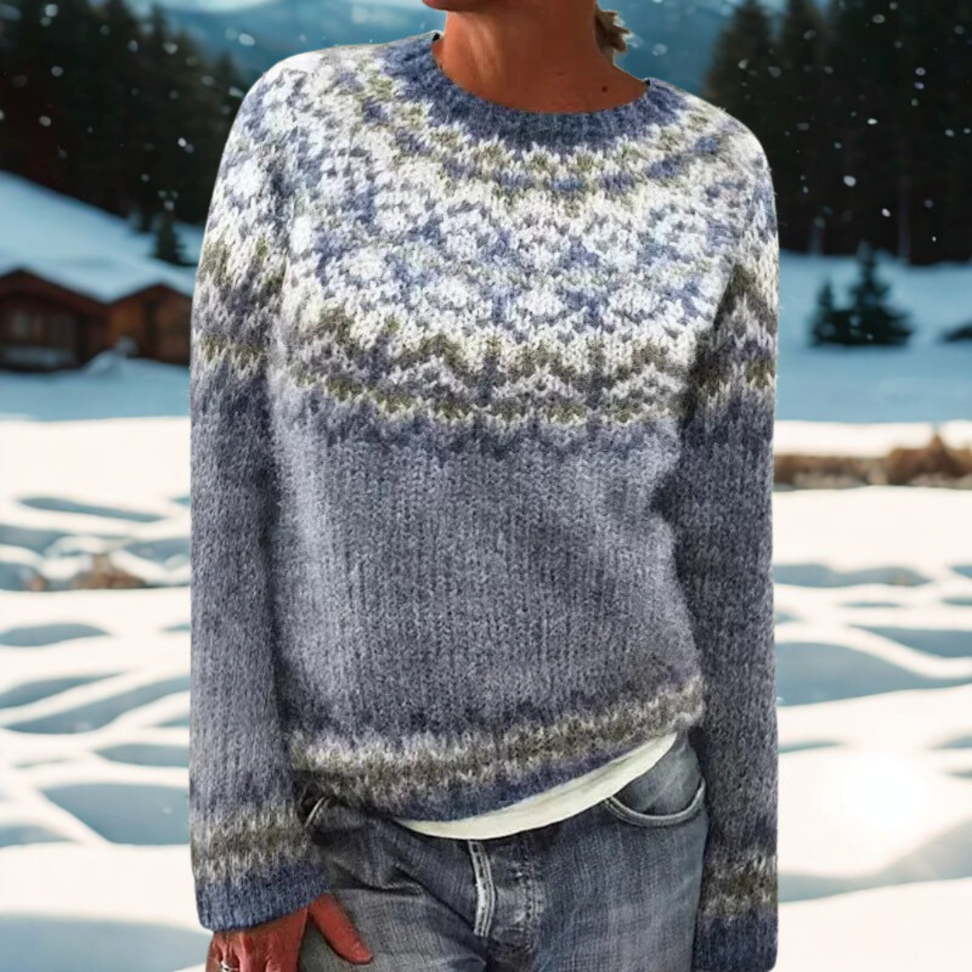 MAISON LORÉA™ – Wintertrui met tijdloos Scandinavisch patroon