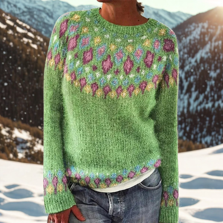 MAISON LORÉA™ – Wintertrui met tijdloos Scandinavisch patroon