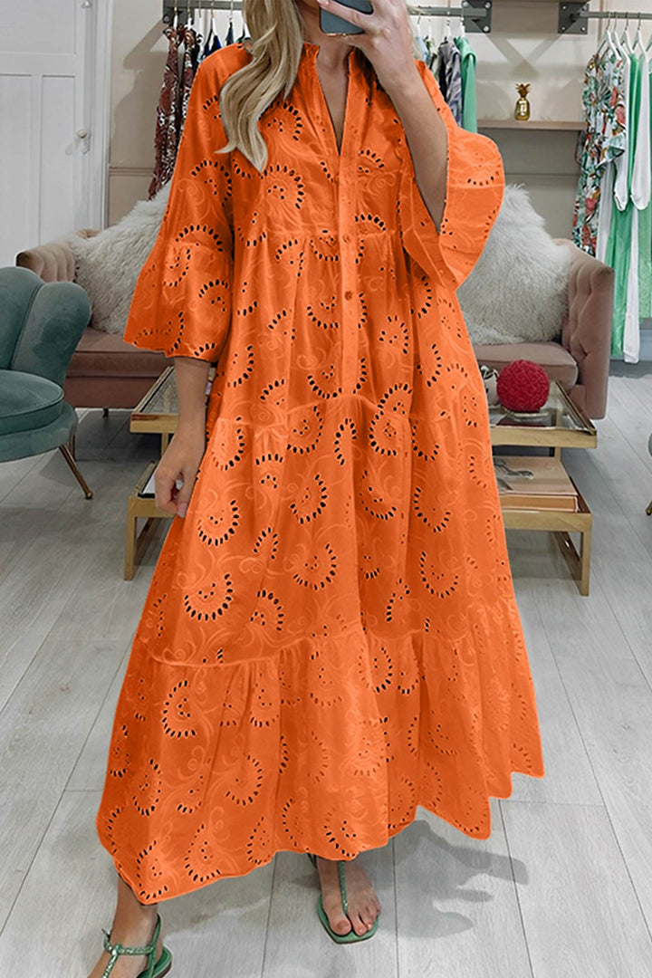 TINA | Lange jurk met elegante stijl en dagelijks comfort voor de zomer en informele gelegenheden