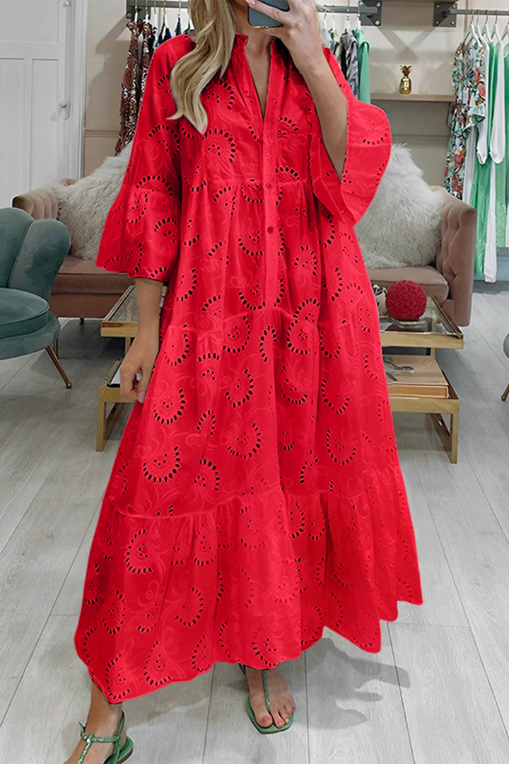 TINA | Lange jurk met elegante stijl en dagelijks comfort voor de zomer en informele gelegenheden