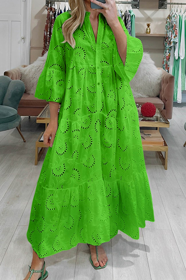 TINA | Lange jurk met elegante stijl en dagelijks comfort voor de zomer en informele gelegenheden