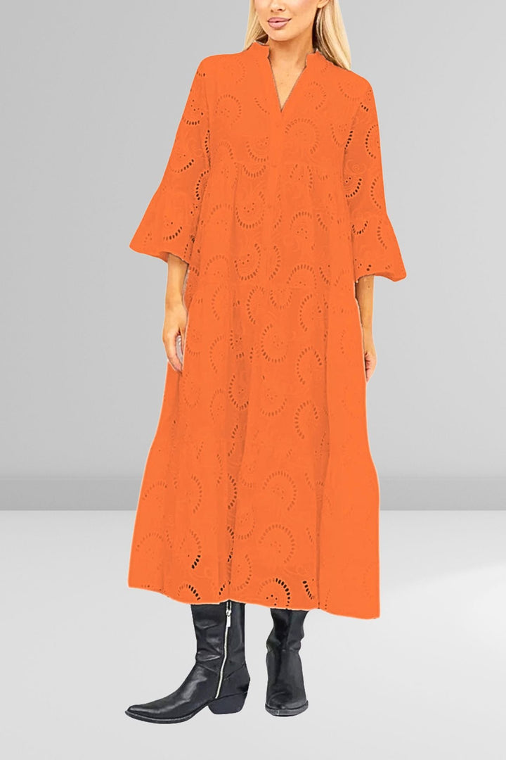 TINA | Lange jurk met elegante stijl en dagelijks comfort voor de zomer en informele gelegenheden