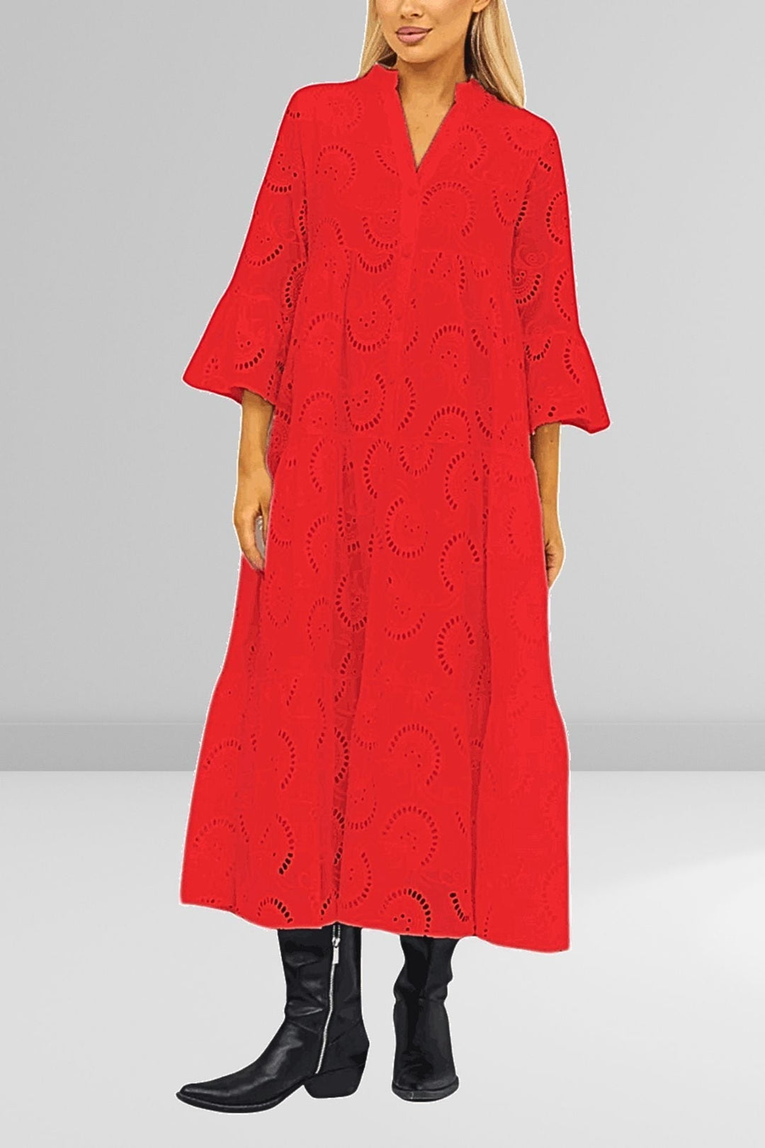 TINA | Lange jurk met elegante stijl en dagelijks comfort voor de zomer en informele gelegenheden
