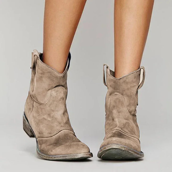 LIBRA | Elegante Vintage Western Enkellaarsjes