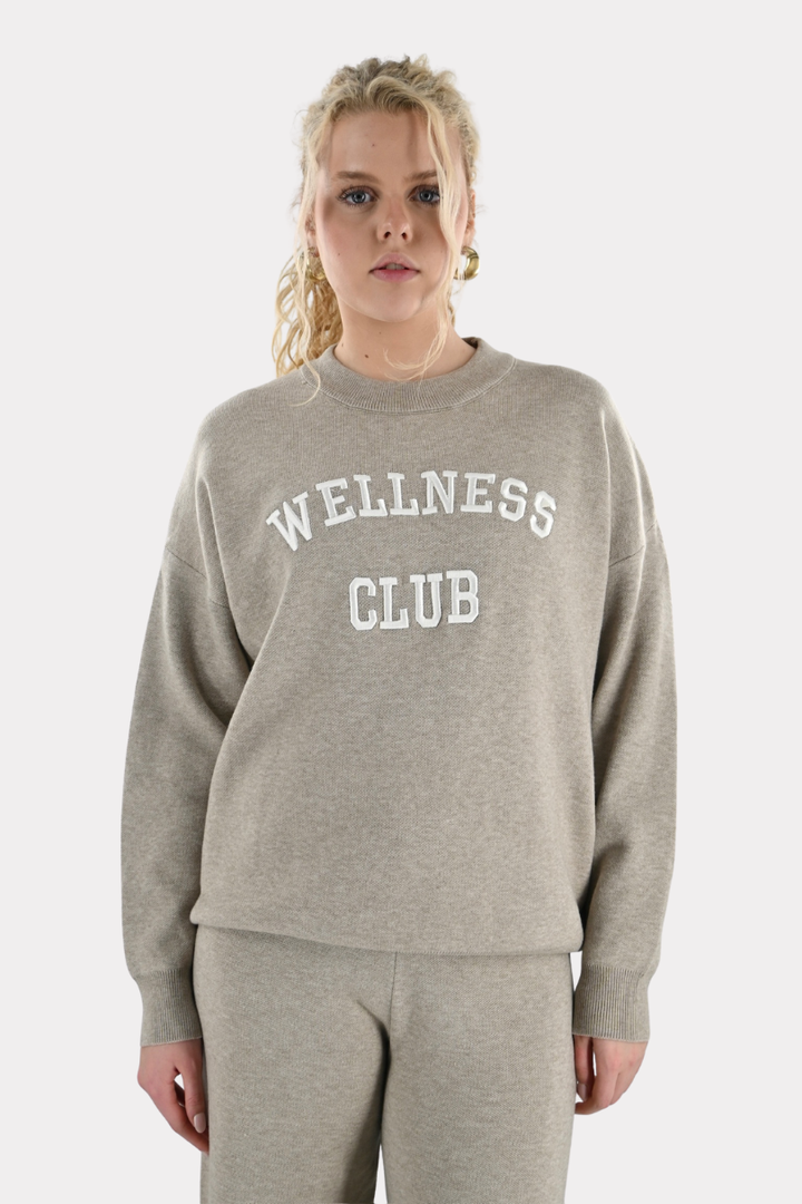 Wellness club knit - taupe