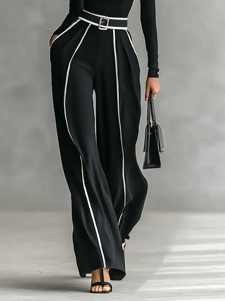 SUUS| Elegante tweedelige set met tailleaccent en verfijnde look