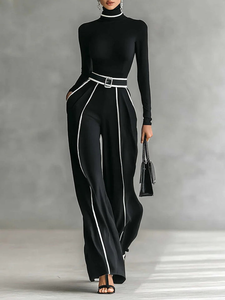 SUUS| Elegante tweedelige set met tailleaccent en verfijnde look