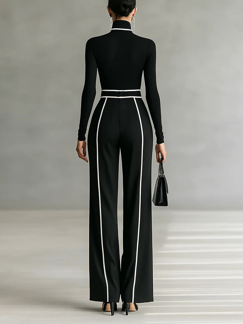 SUUS| Elegante tweedelige set met tailleaccent en verfijnde look