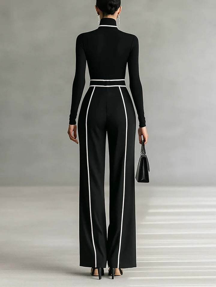 SUUS| Elegante tweedelige set met tailleaccent en verfijnde look