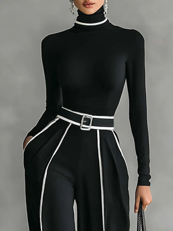SUUS| Elegante tweedelige set met tailleaccent en verfijnde look