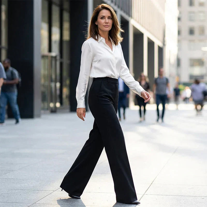 NEVA | Chic hoge taillebroek met flatterende pasvorm voor werk en elegante momenten