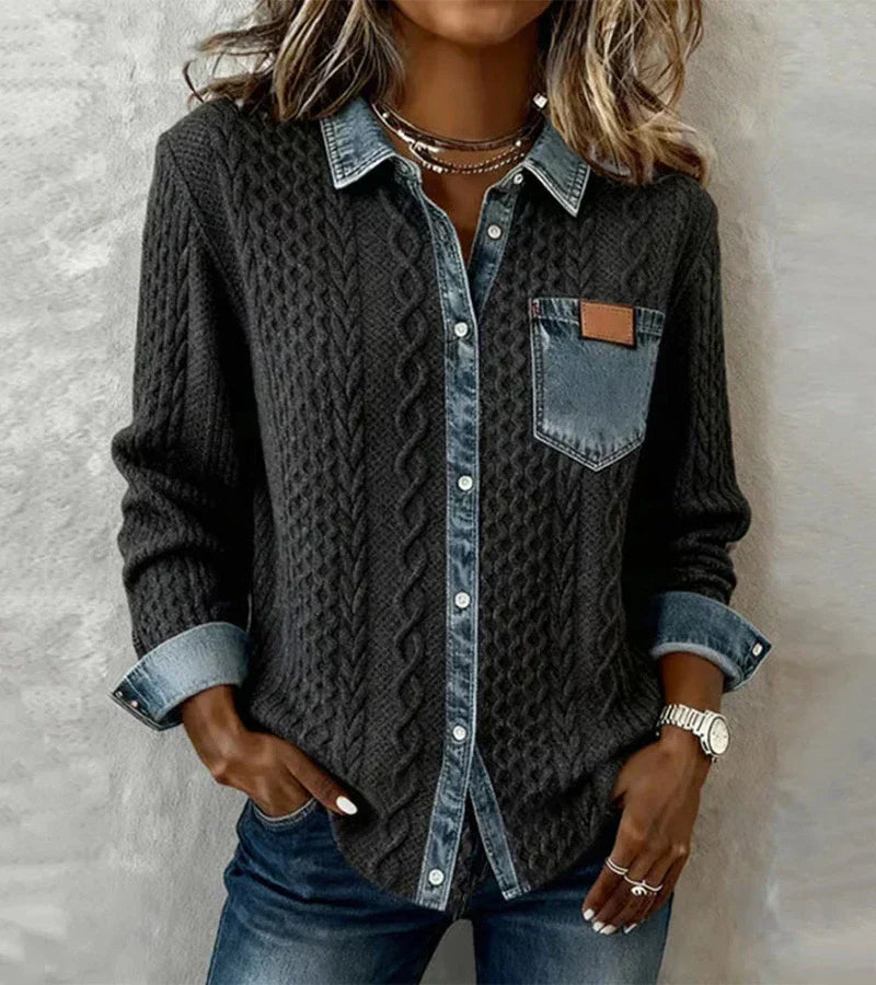SANNE™ | Gebreide Top met Warm Comfort en Tijdloze Chic voor Elke Dag